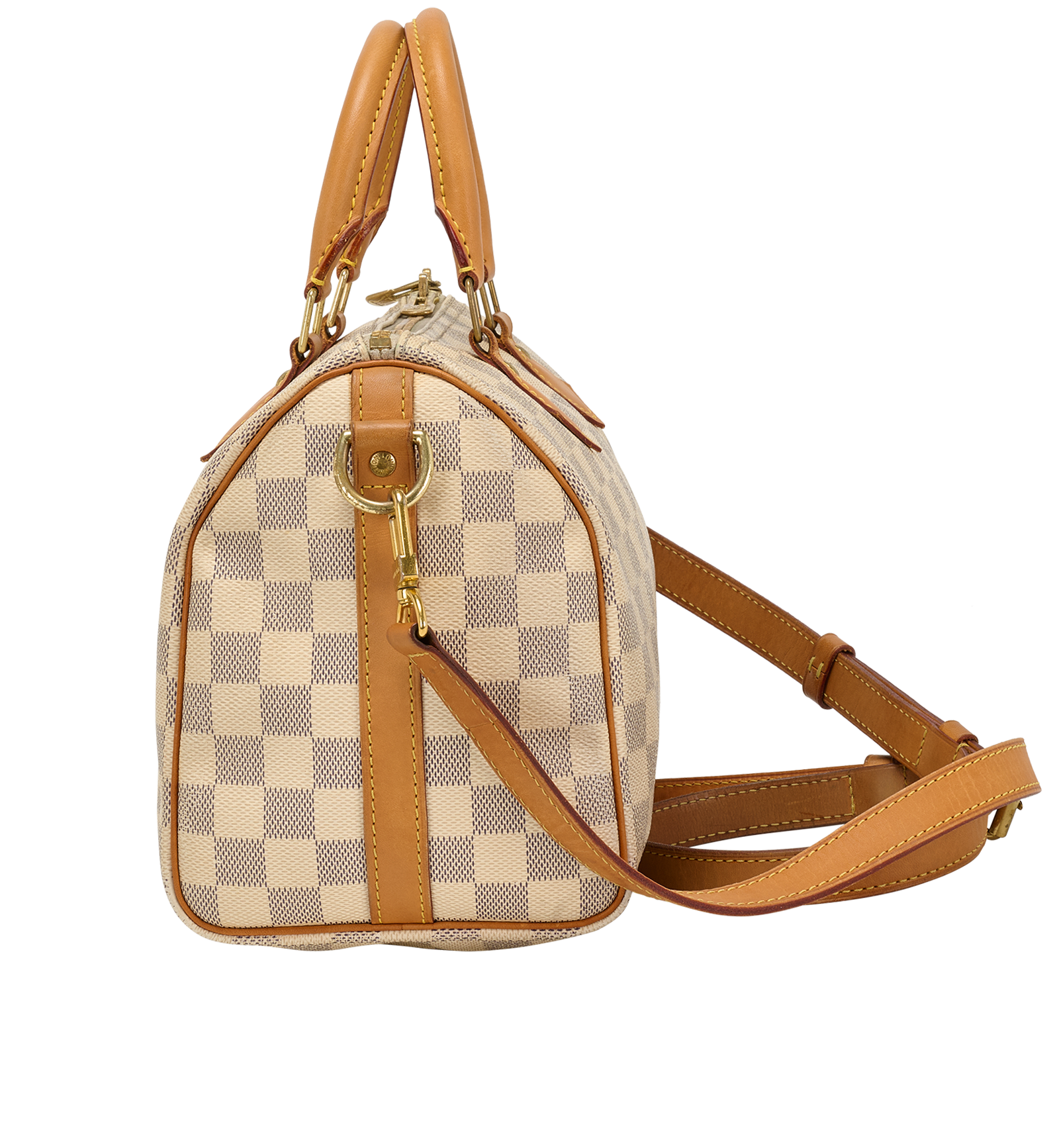 Speedy Bandouliere 25, &pound;650, Handbags, Cream, Canvas, Bottom view